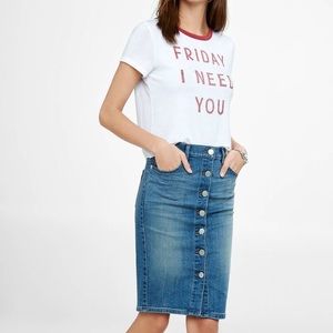 Express Denim Skirt